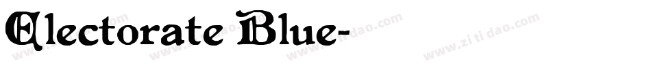 Electorate Blue字体转换